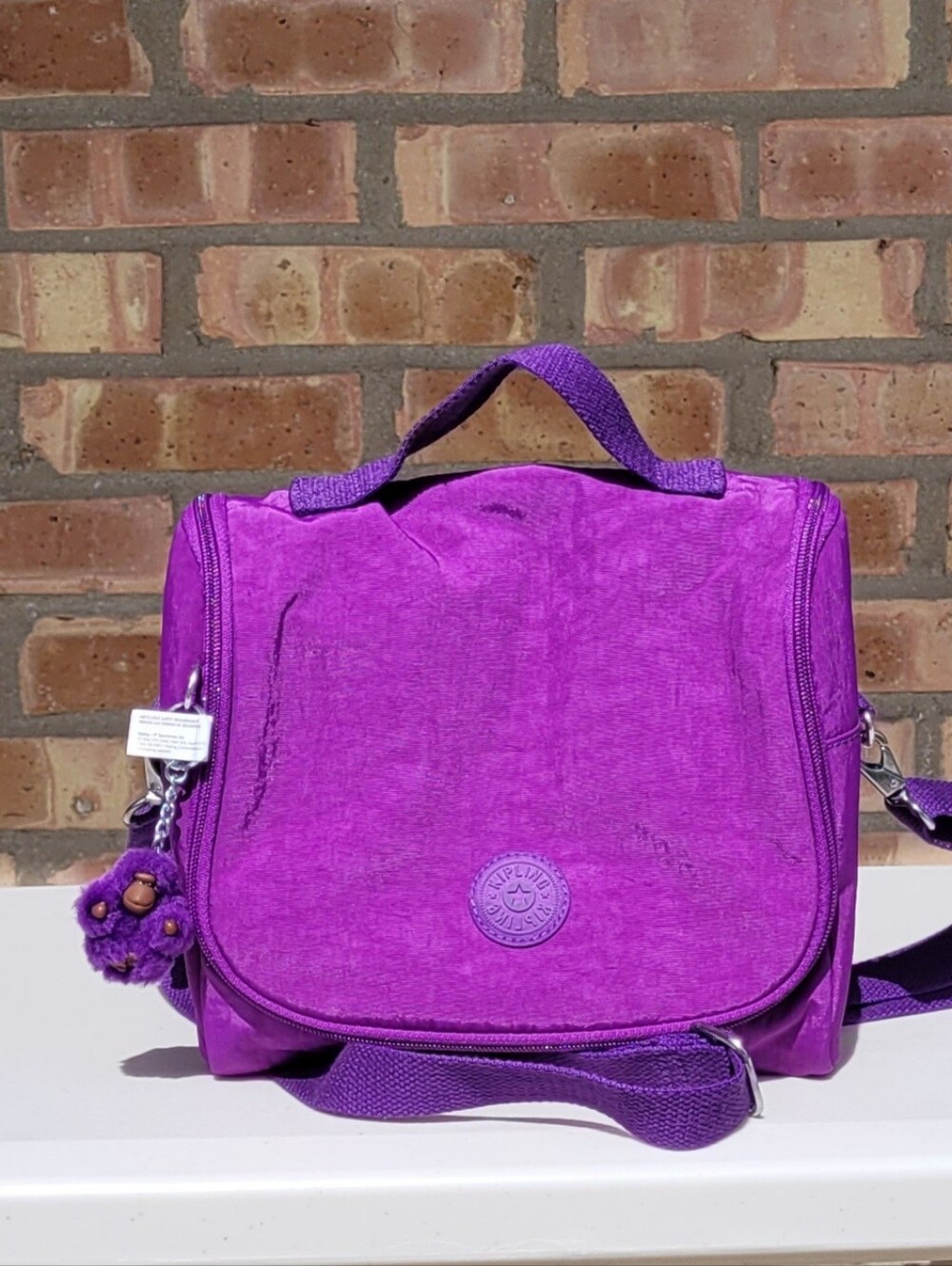 Kipling NWOT Dark Purple Kids Or Adult Crossbody Lunch Bag